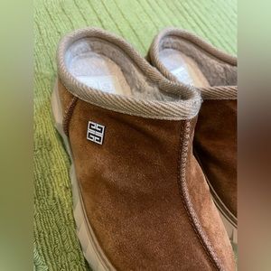 Givenchy shearling Birkenstock vibe shoe